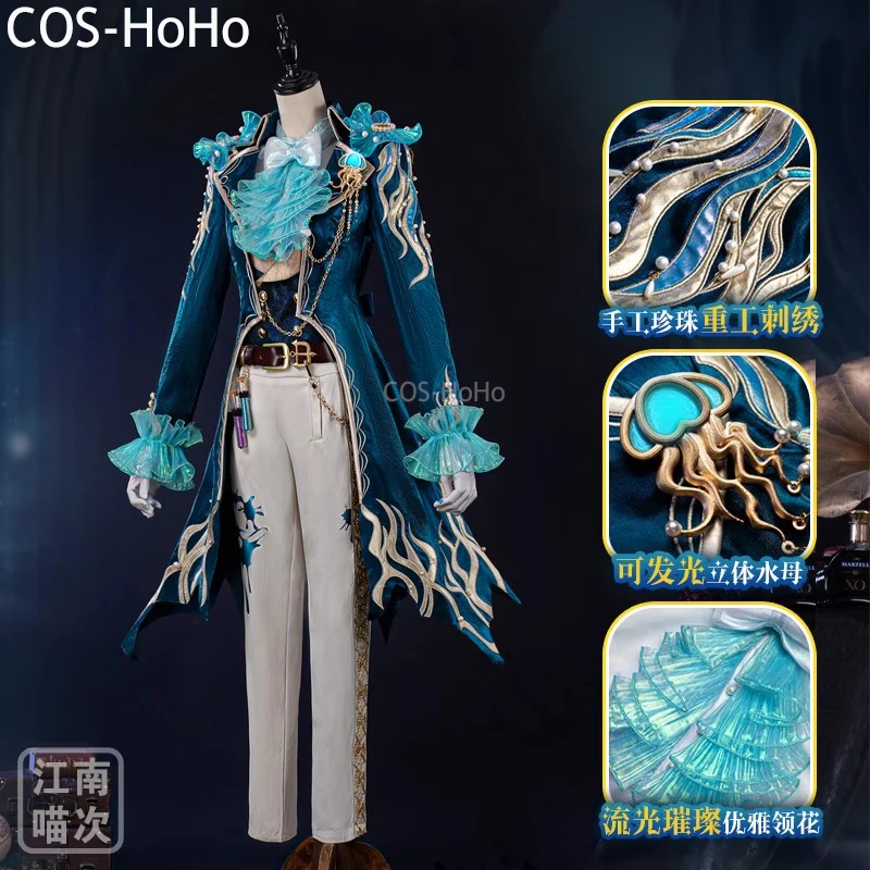 COS-HoHo Identity V Frederick Kreiburg Sixth Anniversary Game Suit Handsome Uniform Cosplay Costume Halloween Party Outfit