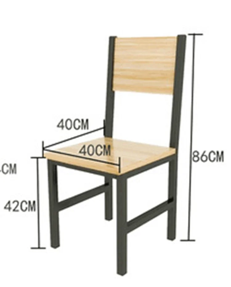 Bureau et chaise simples en bois et métal pour salle d'irritations, bureau BLOLong pour étudiant, table de conférence