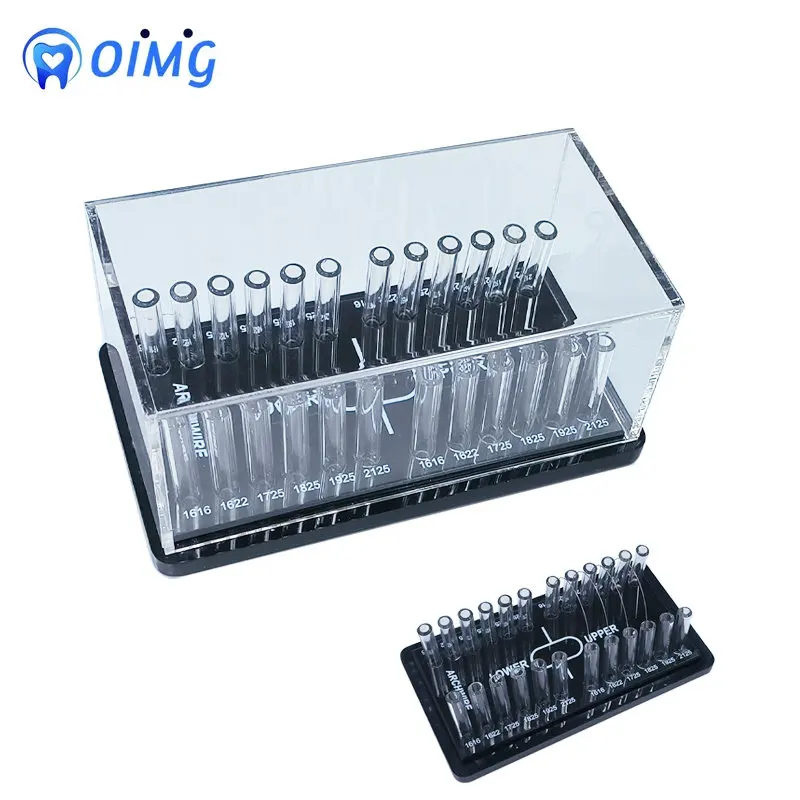 Dental Orthodontic Round Archwire Box Acrylic Dispenser Placing Box Arch Wires Holder Dentistry Instrument