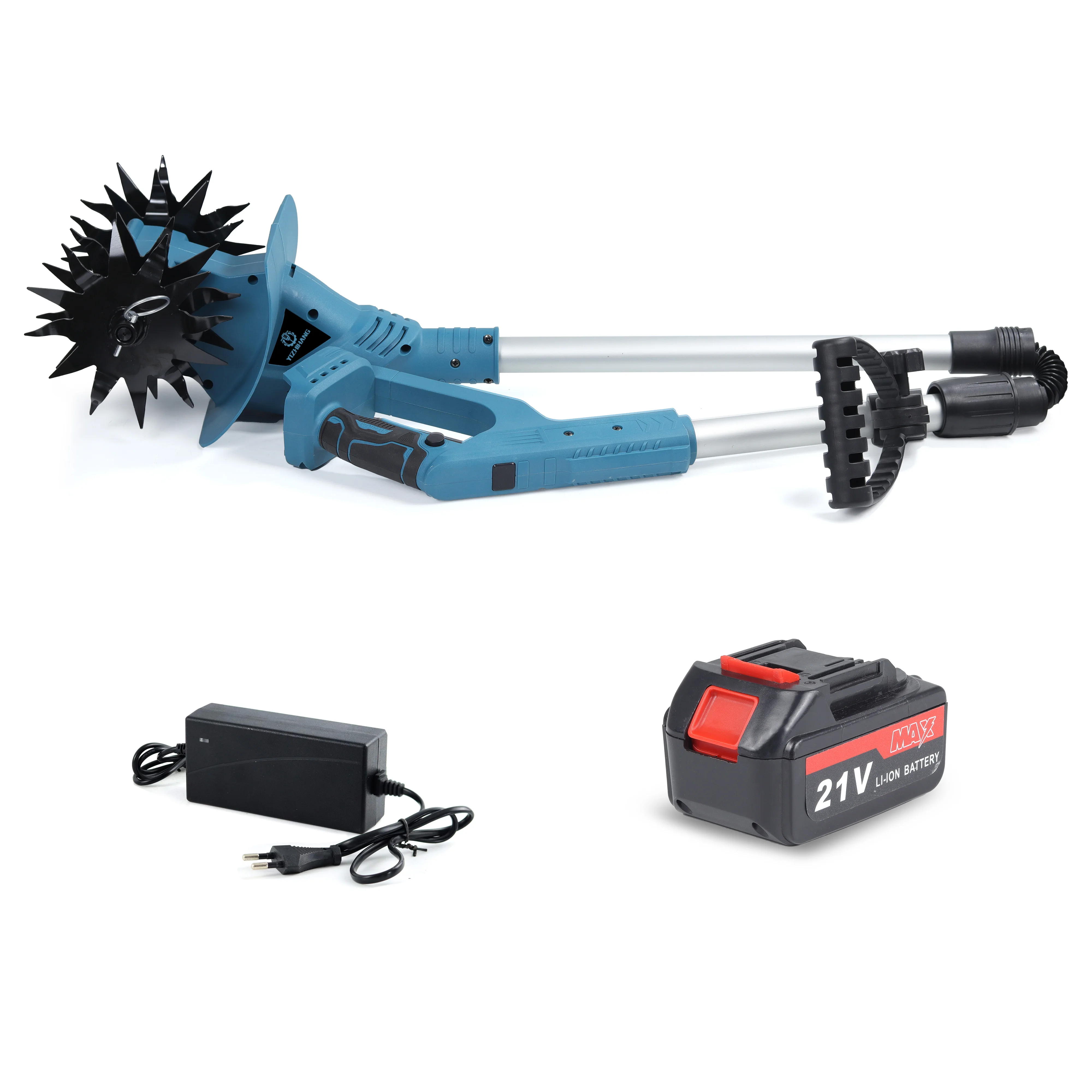 Mini Rechargeable Lithium Battery Tiller Portable Cultivator For Gardening