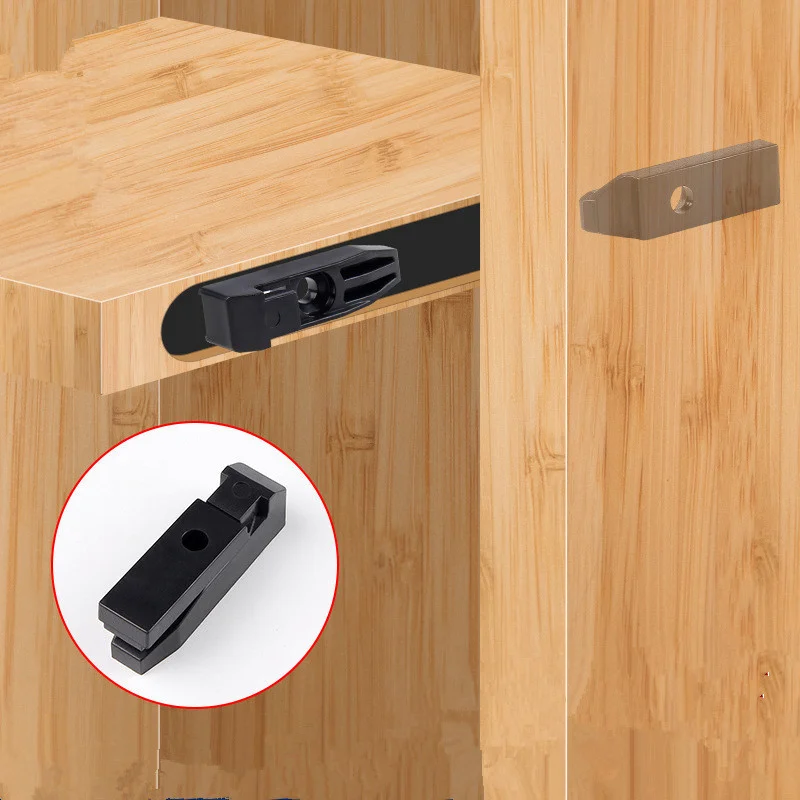 10pcs Furniture Hidden Fastener Clapboard Connector Shelf Clip Bracket Holder Installation Chute Hasp Buckle Partition Support
