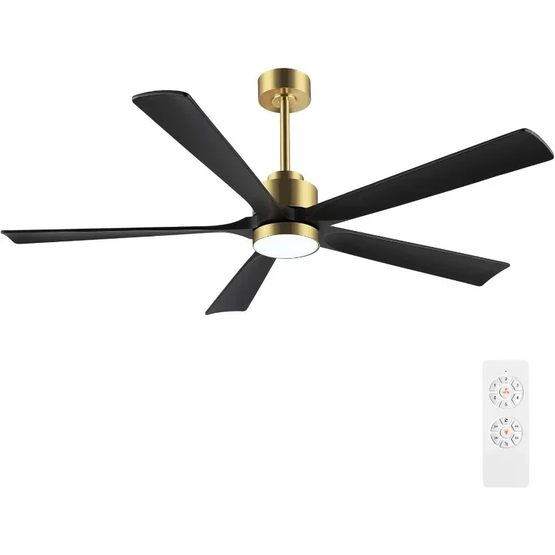 

Modern Ceiling Fan Light and Remote Control,Solid Wood Blades Speed Noiseless Reversible Motor, Bedroom Dinning Living Room