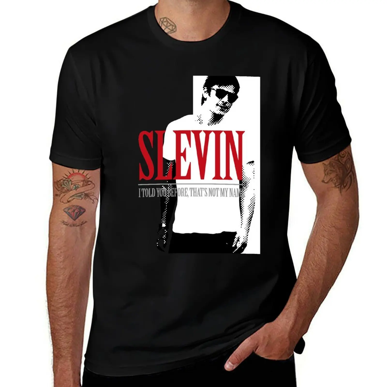 

Lucky Scarface Slevin T-Shirt cotton tshirt 100% t shirt for man 100 percent cotton T-Shirt