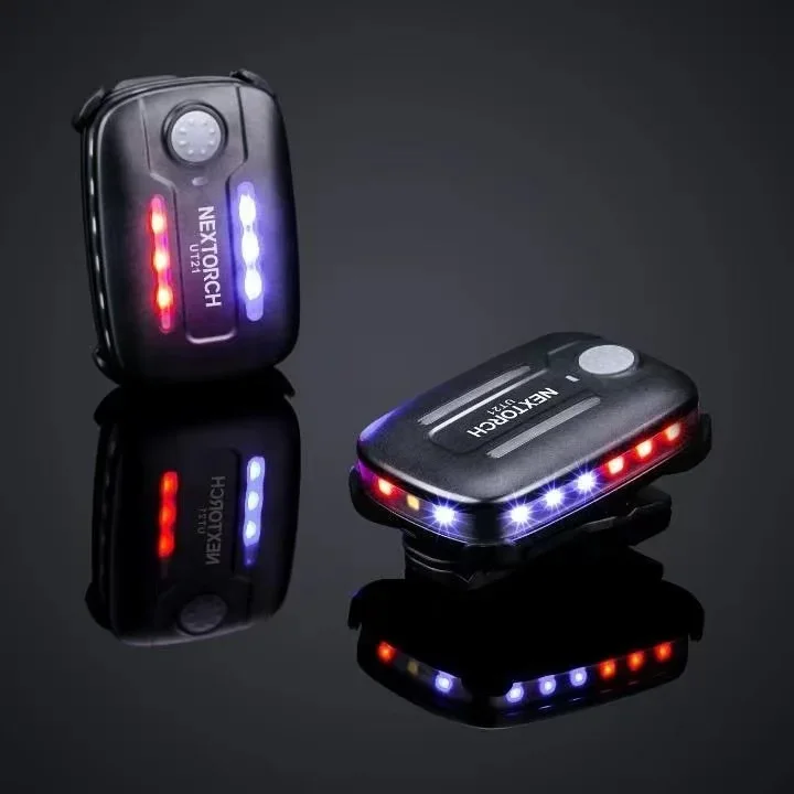 NEXTORCH IWP UT21Motion Sensor LED Shoulder Flashing Light Red Blue Blaster 360° Untuk Penyelamatan Luar Ruangan