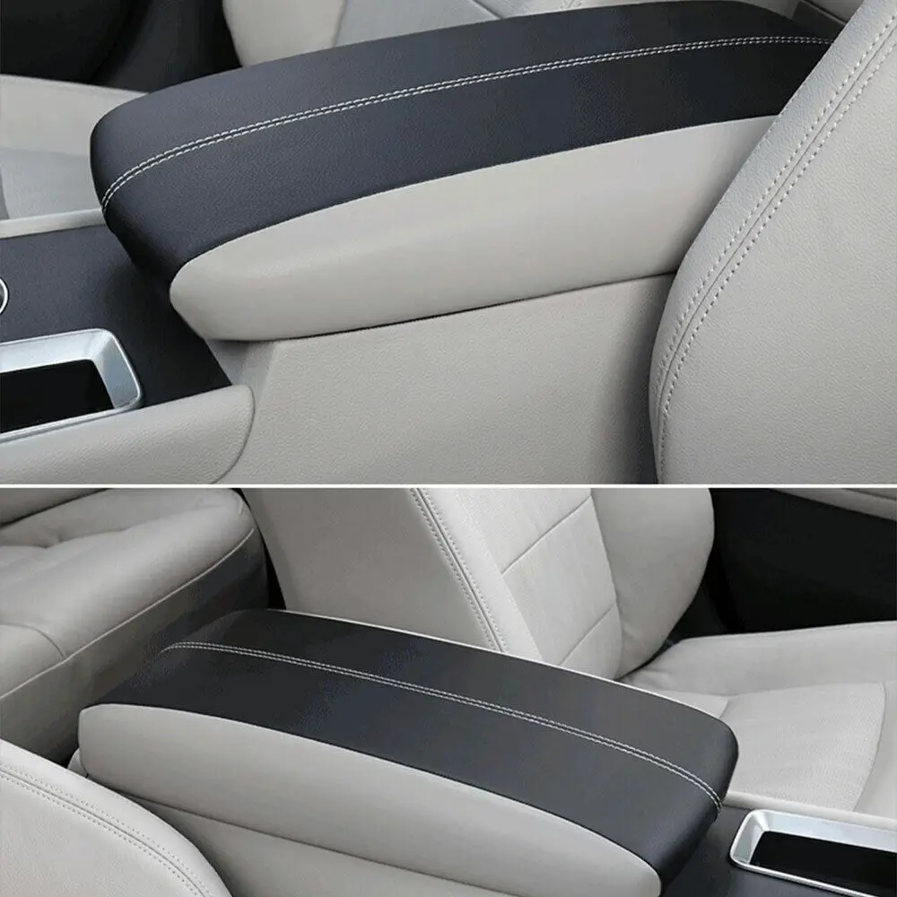 BBQ@FUKA Car Accessories Interior case For Nissan Altima 2019 2020 2021 PU Leather Pad Console Armrest Box Protector Trim Cover