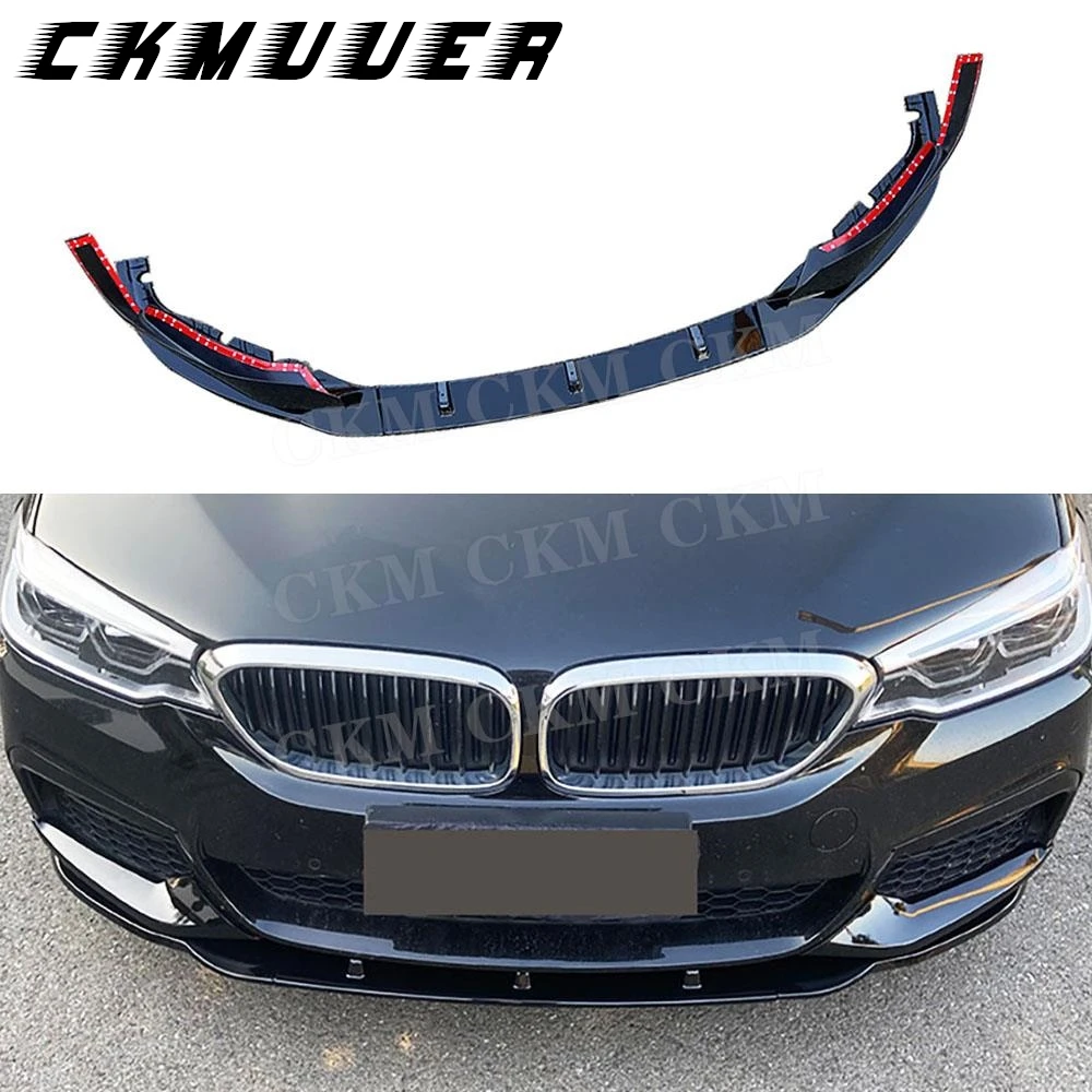 

Углеродное волокно для BMW 5 серии G30 M Tech Sport 2017 2018 2019 2020, материал ABS, передний бампер, губа с разветвителями, комплекты кузова