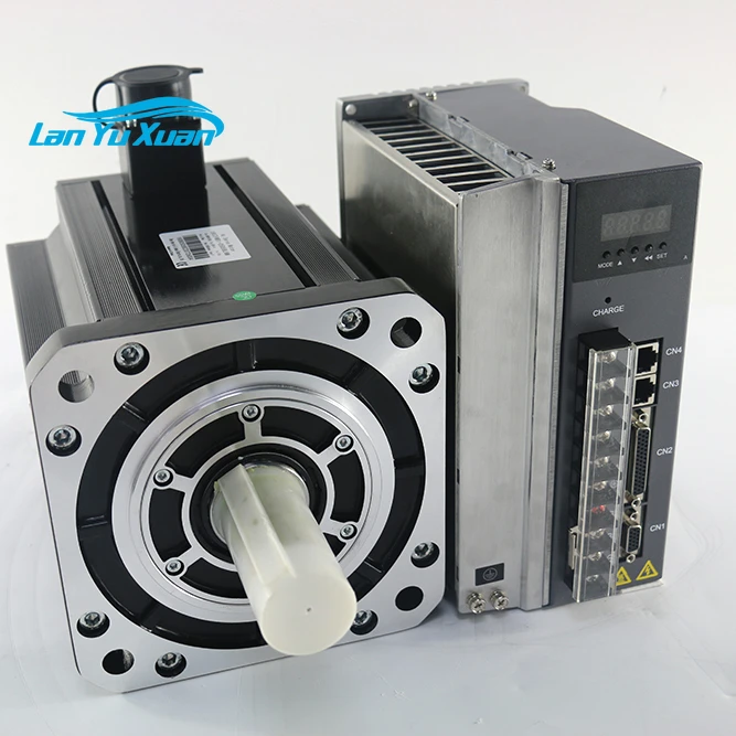 130ST-M15025 3.8KW Servo 15N.M 2500rpm 220V 3phase ac servo motor drive with cables CNC kit