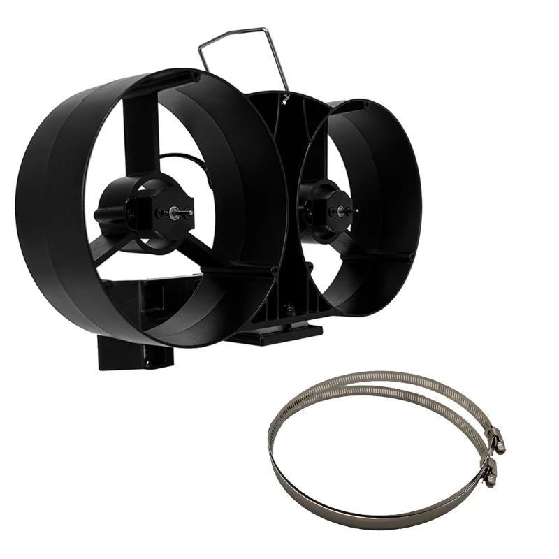 

Fireplace Fan,Heat Powered Stove Fan with Cover Efficient Heat Distribution Dropship