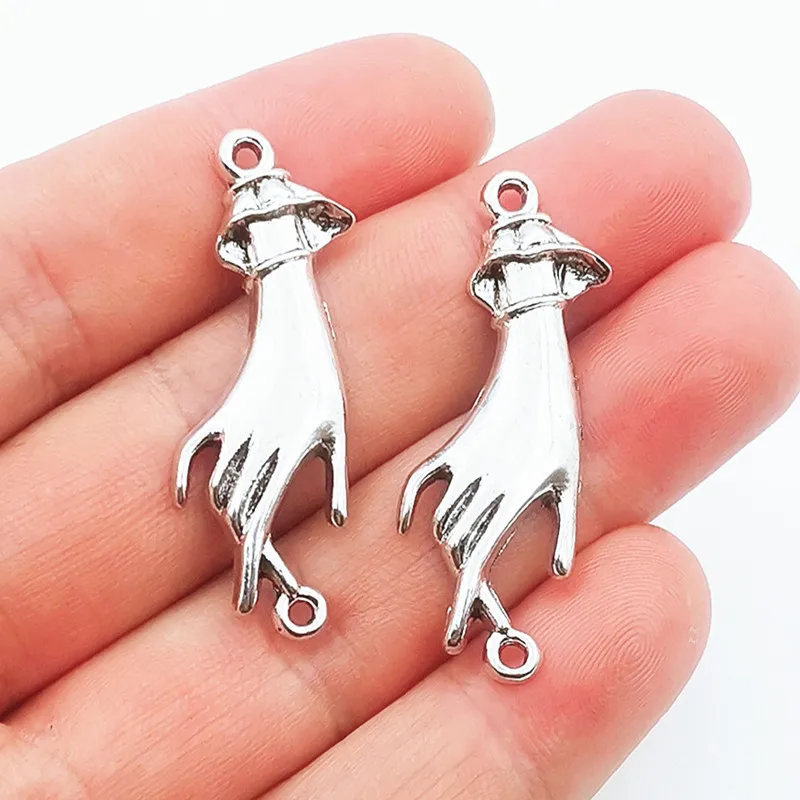 Palm Hand Connector Charms For Jewelry Making Hand Connector Charms