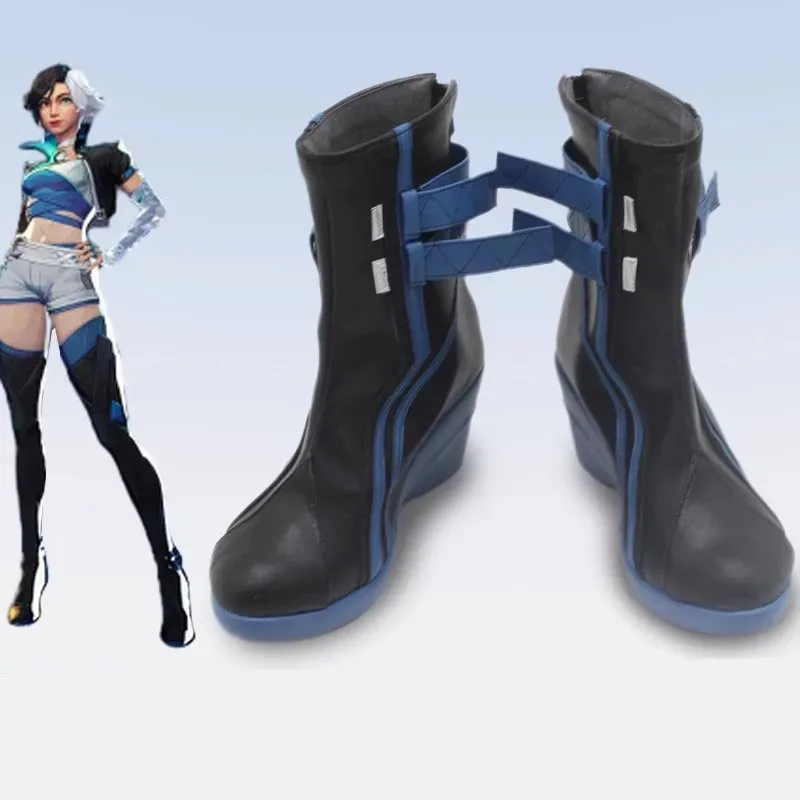 

Обувь для косплея супергероя Luna Snow, женские ботинки из мягкой искусственной кожи для вечеринки в честь Хэллоуина