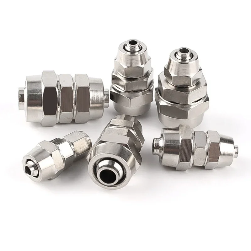 1Pcs PU-4 6 8 10 12 14 16 MM OD Hose Tube Connect PU Tube Direct Pneumatic Connector Quick Fast Twist Air Hose Tube Fitting