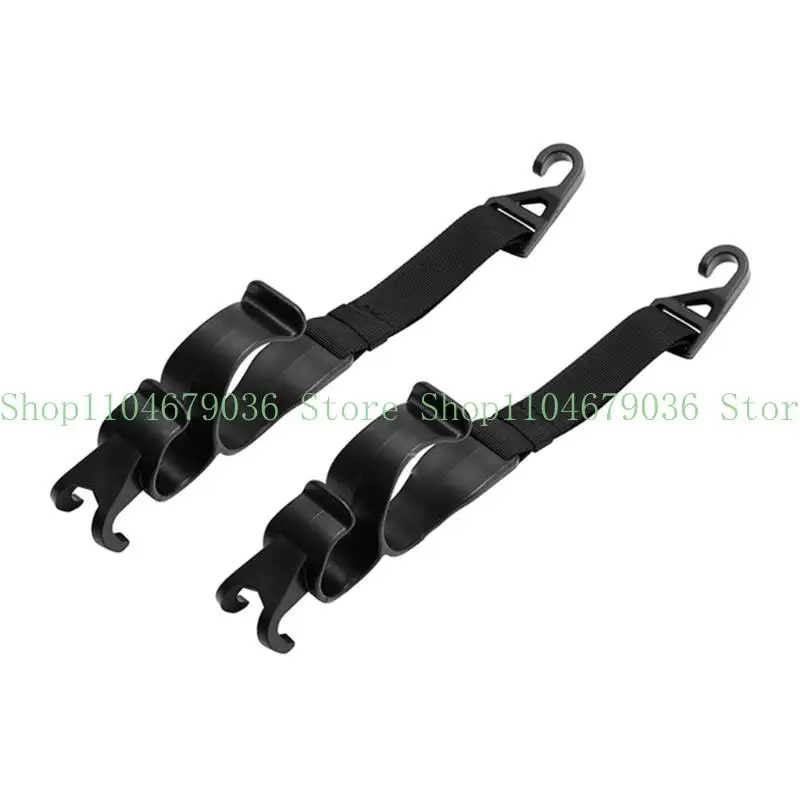 652F 2 Pack Vehicle Back Headrest Hook Hangers for Purse Grocery Bag Handbag Car Interior Storage Hook