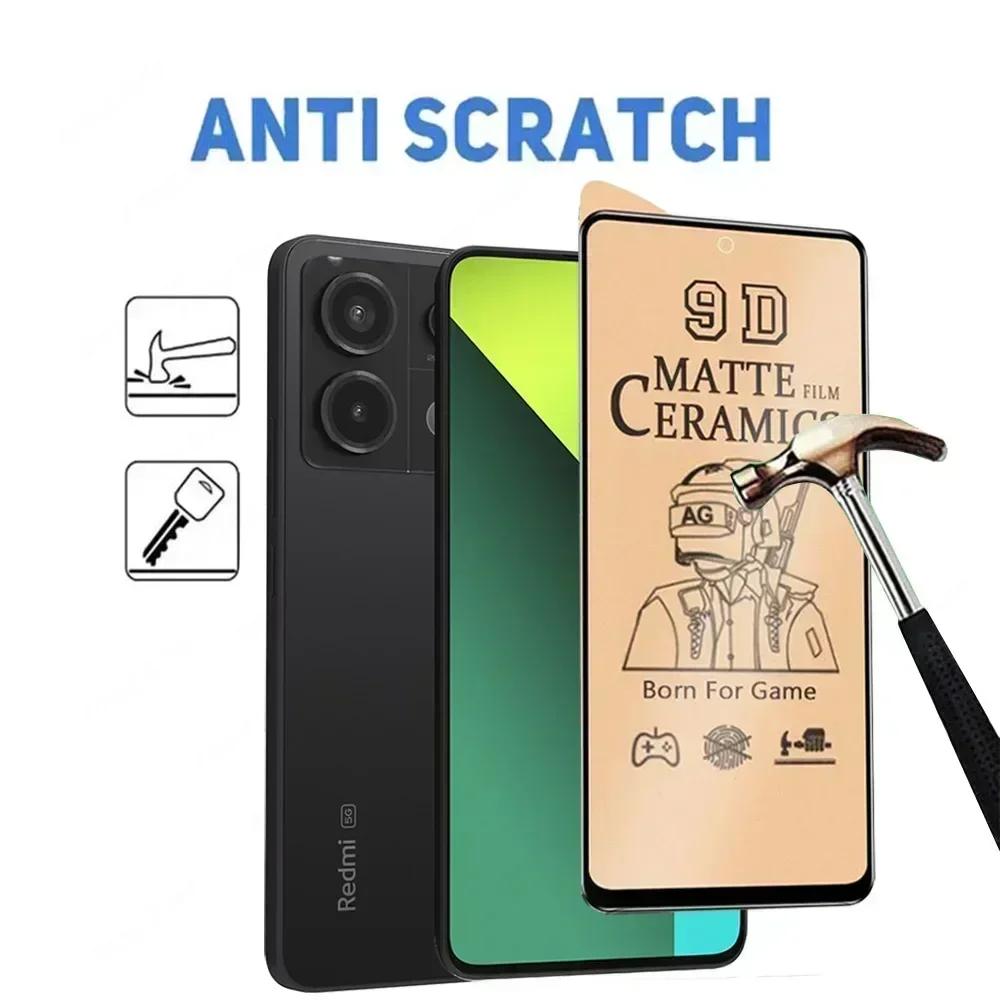 샤오미 레드미 노트 13 12 11 12s 10 8 9s 프로 스크린 보호대 매트 세라믹 필름, 레드미 노트 13 12 프로 플러스 5G 필름, 4 개