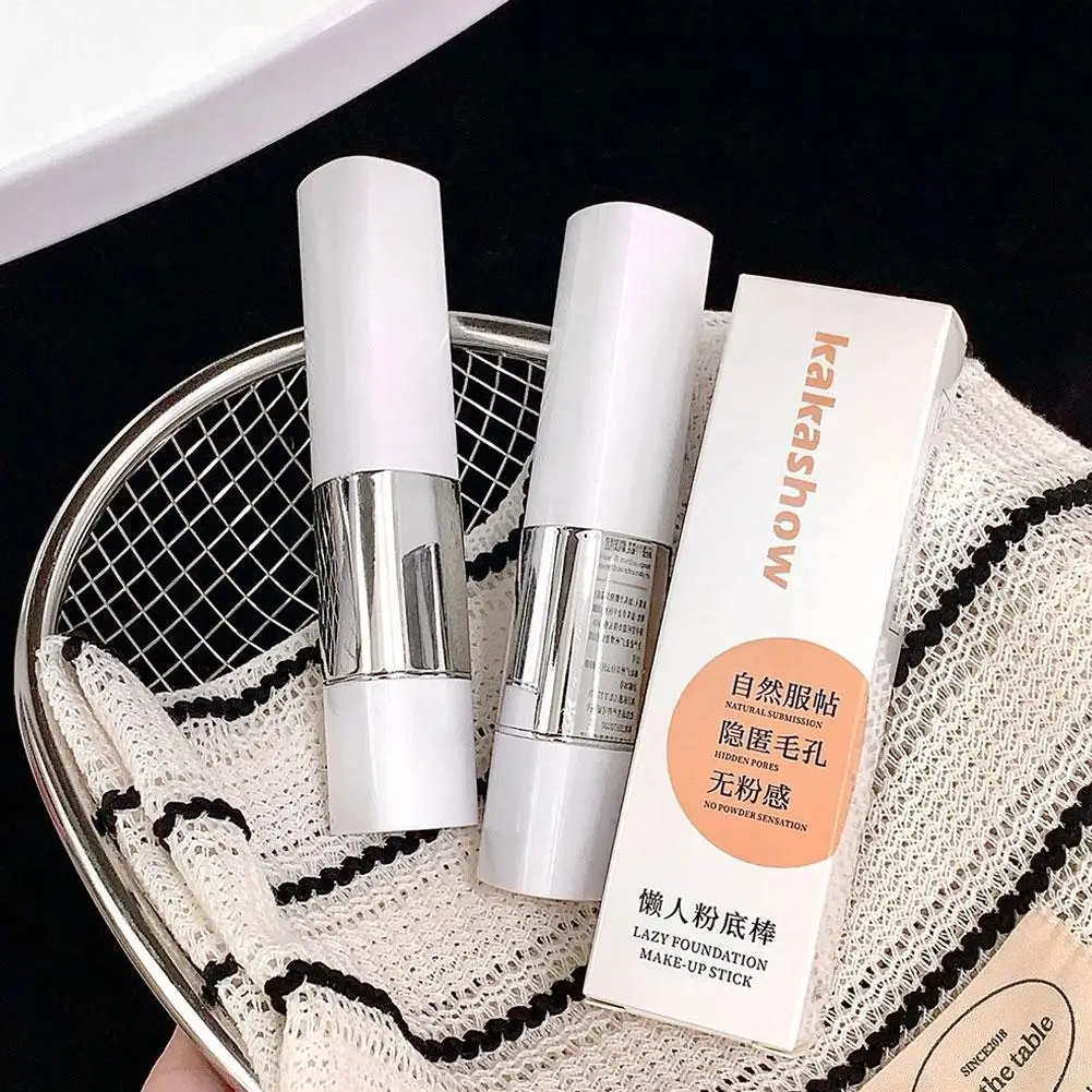 Double-Ended Matte Concealer Stick Moisturizing Foundation Cover Acne Eye Dark Circle Modify Skin Tone Face Primer Base Makeup