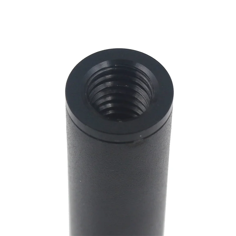 Black DIY D16 M10 Aluminum Alloy Pole Light Extension Outdoor Camping Pole Diameter 16mm Adapter M10 1PCS