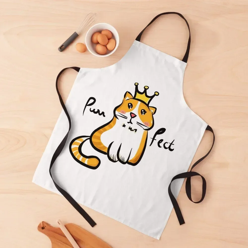 

Perfect cat Apron Bib For Kitchen men's barbecue Kitchens Accessories waterproof for women Apron