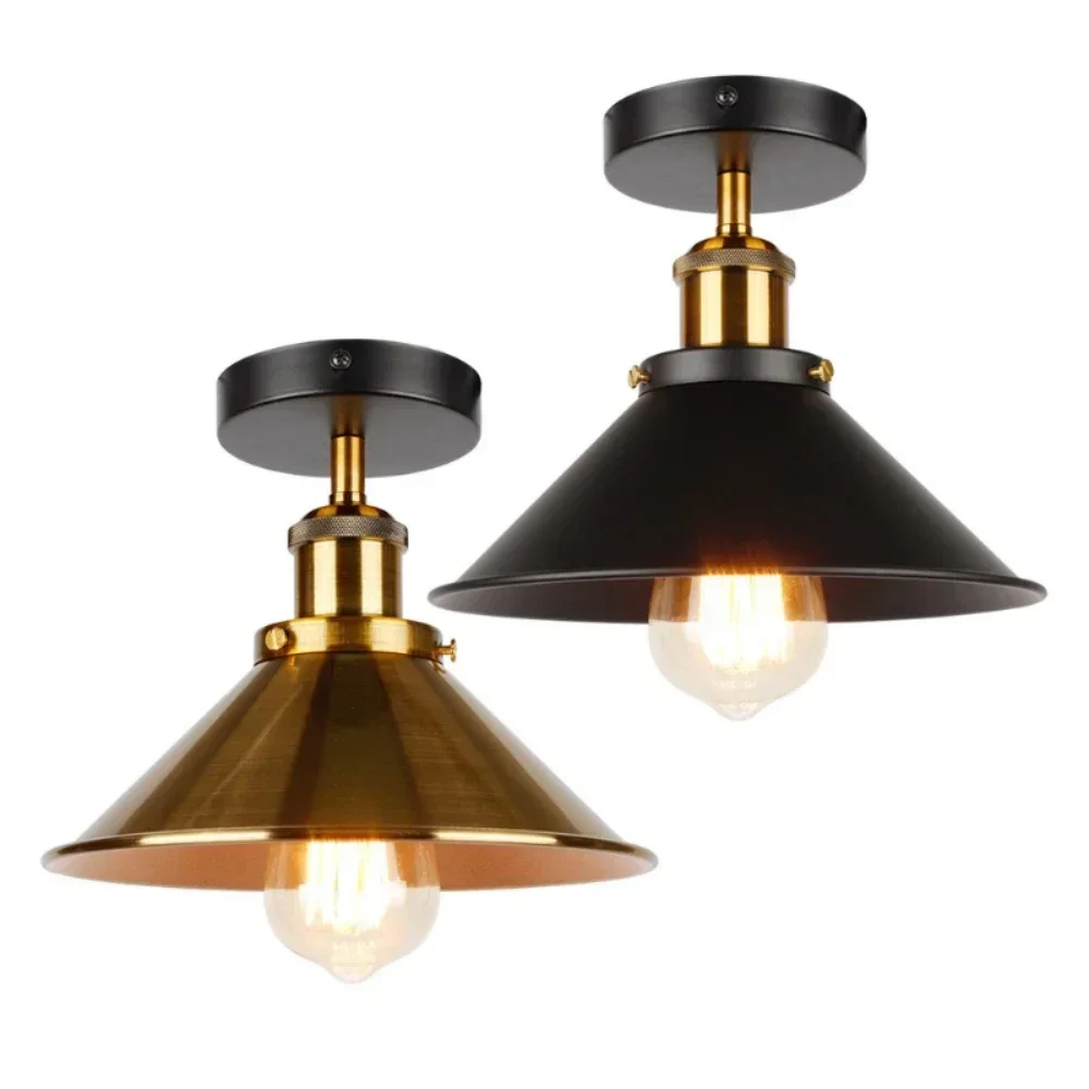 

LED Industrial Ceiling Lamp Vintage Chandelier Retro Attic Interior Lighting American Country Restaurant Bedroom Lights