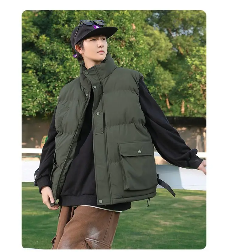 

Vests Waistcoats Thick Womens Embroidered Winter Down Ultra-Long Windproof Puffer Double-Breasted Functional Performance Heavy