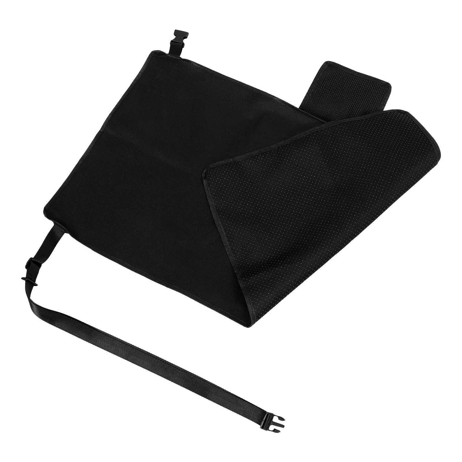 موسع مقعد الطائرة أسود 79x44 دواسات السيارة مسند القدمين سرير سفر طفل محمول رحلات طويلة الراحة دعم قوي