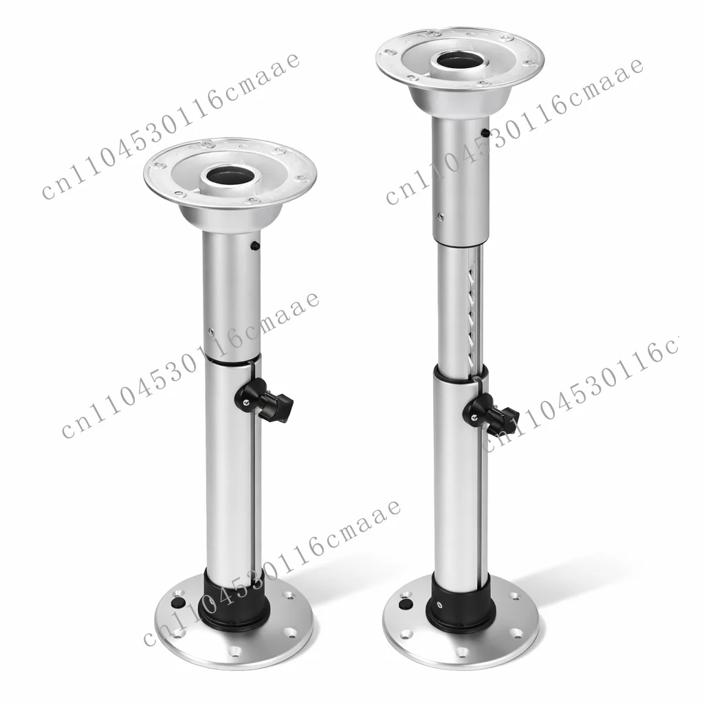 Adjustable Aluminum RV Table Foot Retractable Table Leg Floor Stand for Campers and Caravans
