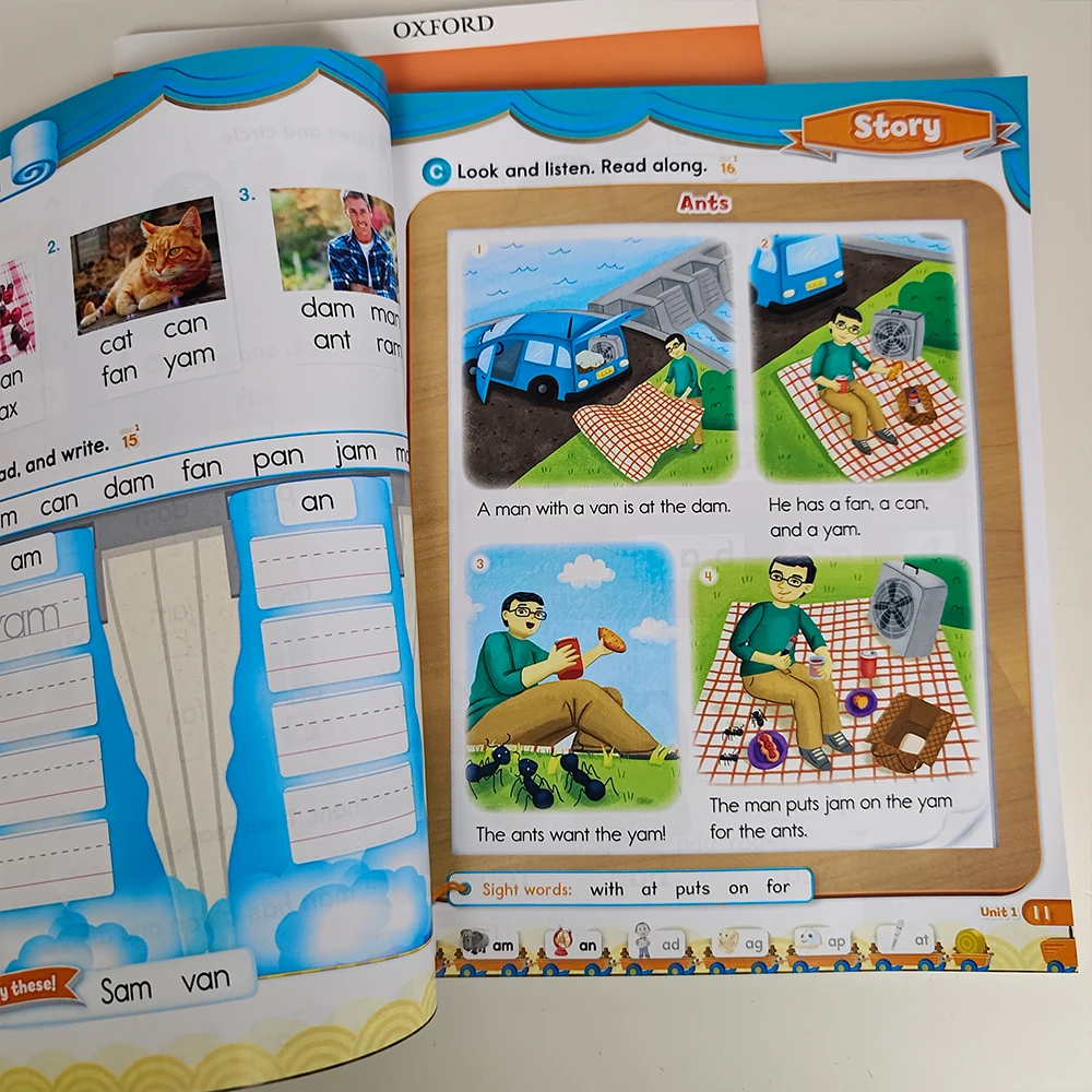2 كتاب الأطفال باللغة الإنجليزية تعليم أكسفورد الصوتيات المستوى العالمي 1/2/3/4/5 كتب القراءة + المصنفات كتب للأطفال كتاب التعلم