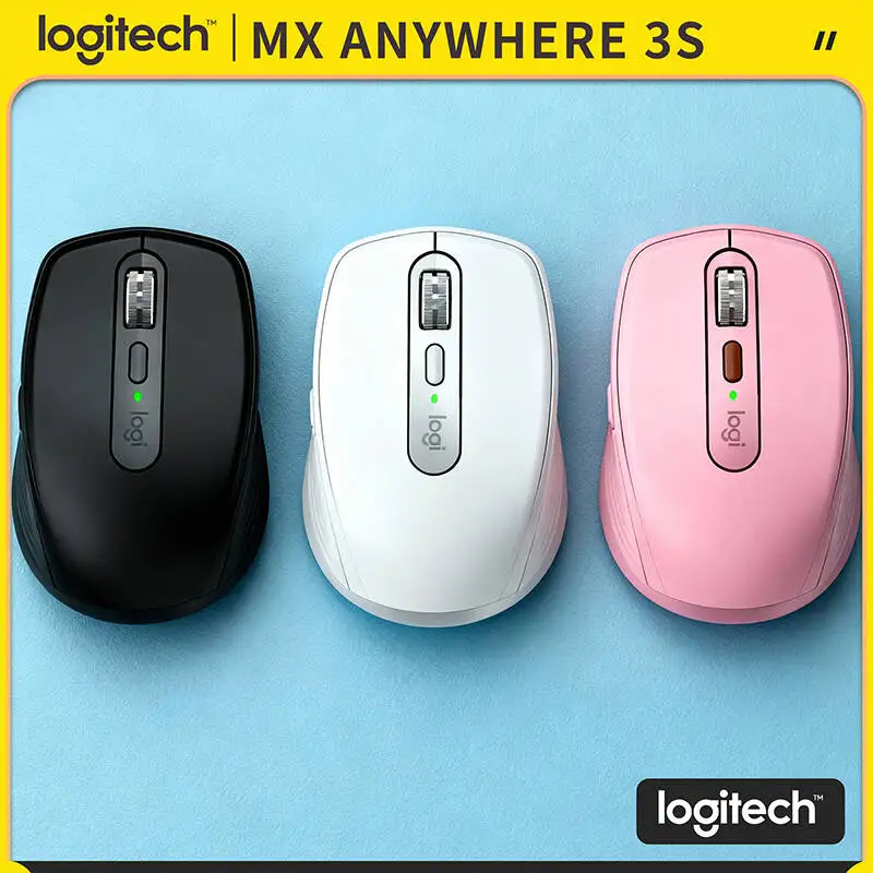 

Компактная мышь Logitech MX Anywhere 3S, эргономичный дизайн, перезаряжаемая, с быстрым прокруткой для портативных ПК Mac