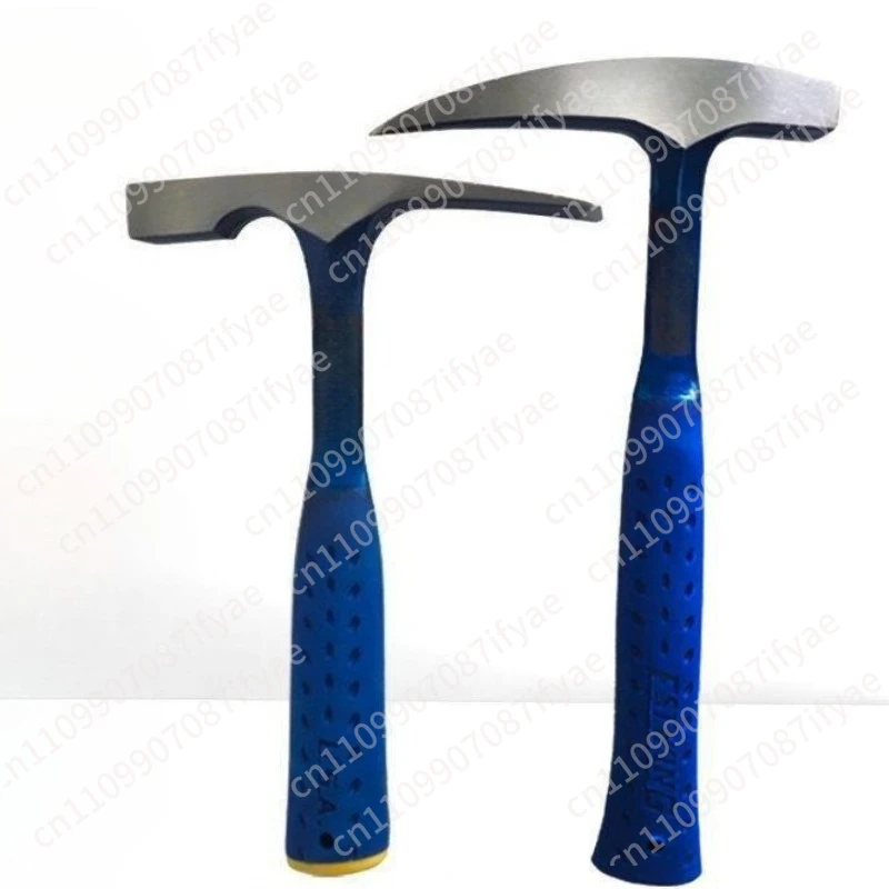 Professional geological hammer Small mini pointed flat head integrated exploration hammer with hammer sleeve