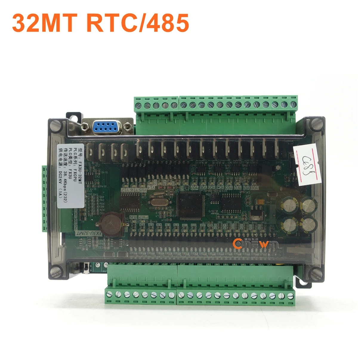 FX3U-32MT FX3U-30MR PLC industrial control board 6AD 2DA Relay output with RTC RS485 CAN communication Compatible with FX1N FX2N