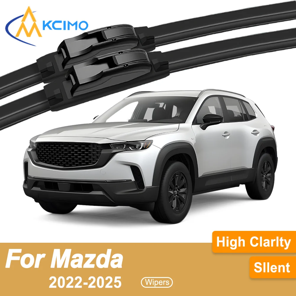 

Premium Rubber Durable Silent Windshield Wiper Blades 2pcs for Mazda CX-50 VA 2022-2025 Front Wiper Blades Set