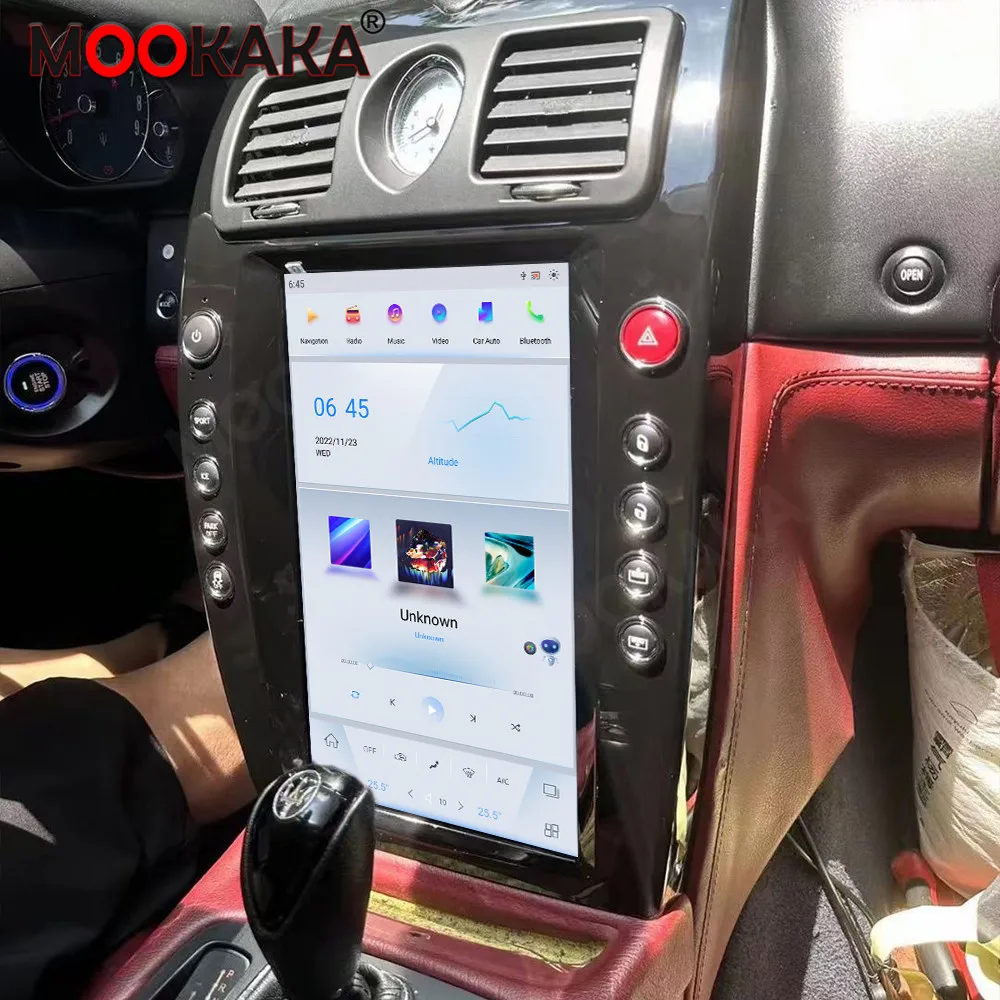 Autoradio Android 13.0, Navigation GPS, Limitation existent, Lecteur Audio, Unité Centrale pour Voiture MaserSauQuattroporte (2004-2012)