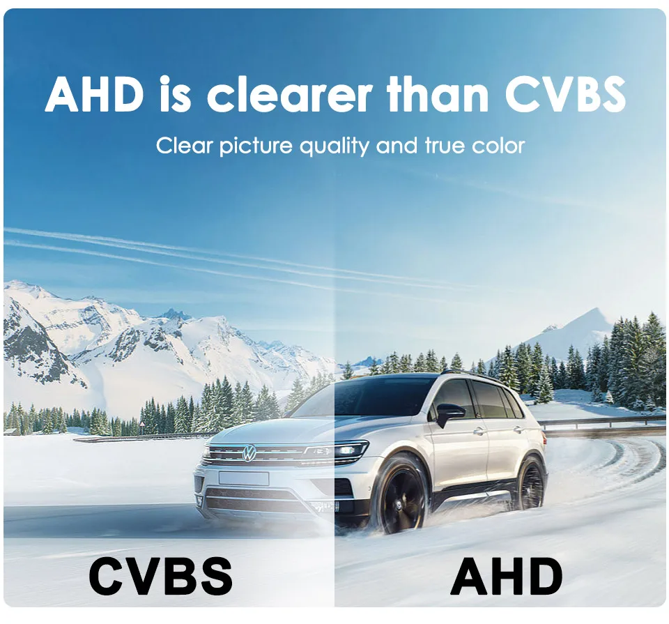 AHD 1080P 180 ° Auto-Rückfahrkamera für BMW F30 F10 F11 X3 F25 F31 F46 X1 F48 F22 3er-Serie 5er-Serie Fahrzeug Nachtsicht – Detail 4