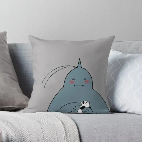 Cute Alphonse Elric Fma  Printing Throw Pillow Cover Anime Sofa Office Hotel Case Waist Decor Pillows not include One Side