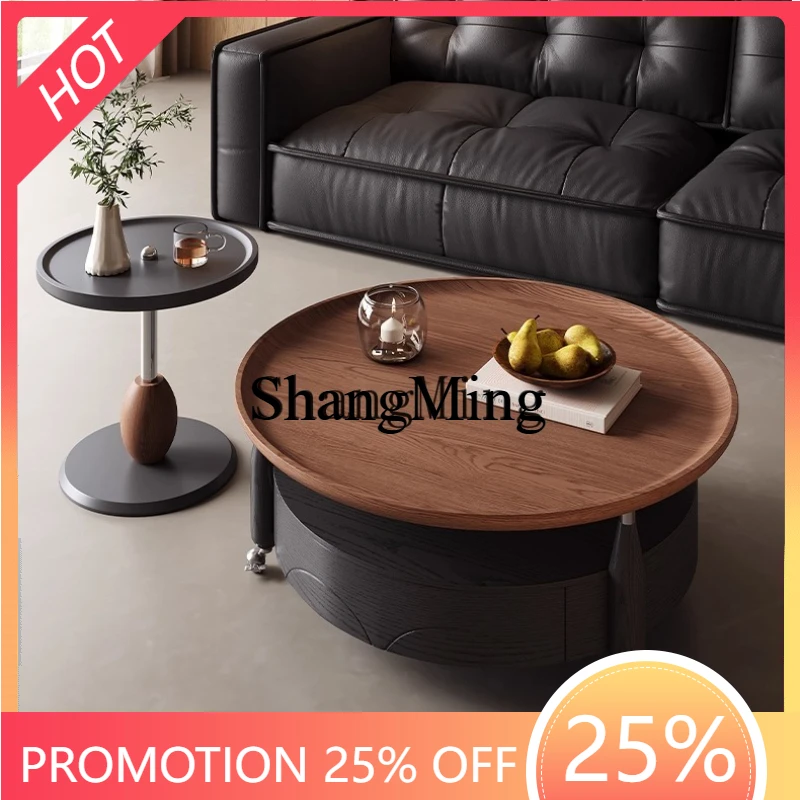 

ZYY Premium Exquisite Minimalist style combination living room home modern light luxury high-end sense retro solid wood coffee