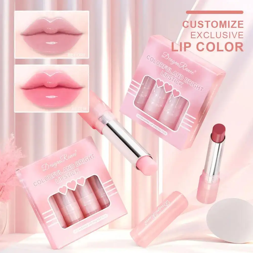 Hydraterende Jelly Lippenbalsem met getinte kleur Voller verlicht lijnen voor voedende lippen Make-up Cosmetische Stick