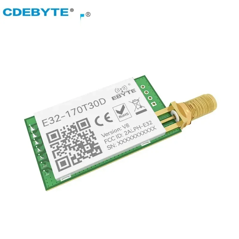 LoRa 170MHz طويلة المدى 8 كجم جهاز الإرسال والاستقبال اللاسلكي الارسال 1 واط SMA هوائي جهاز الإرسال والاستقبال جهاز ريسيفر استقبال وإرسال RF وحدة CDEBYTE