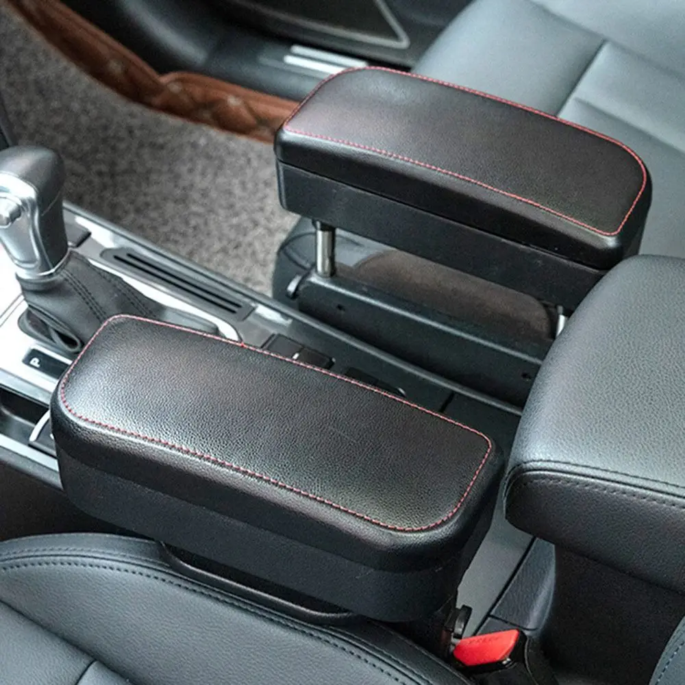 

NEW Adjustable Car Armrest Box Liftable Universal Car Seat Gap Organizer Space Saving Arm Rest Box Car Interior