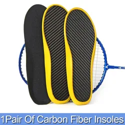 1Pair Carbon Fiber Insole Sports Insole Male Shoe-pad Female Orthotic Shoe Sneaker Insoles