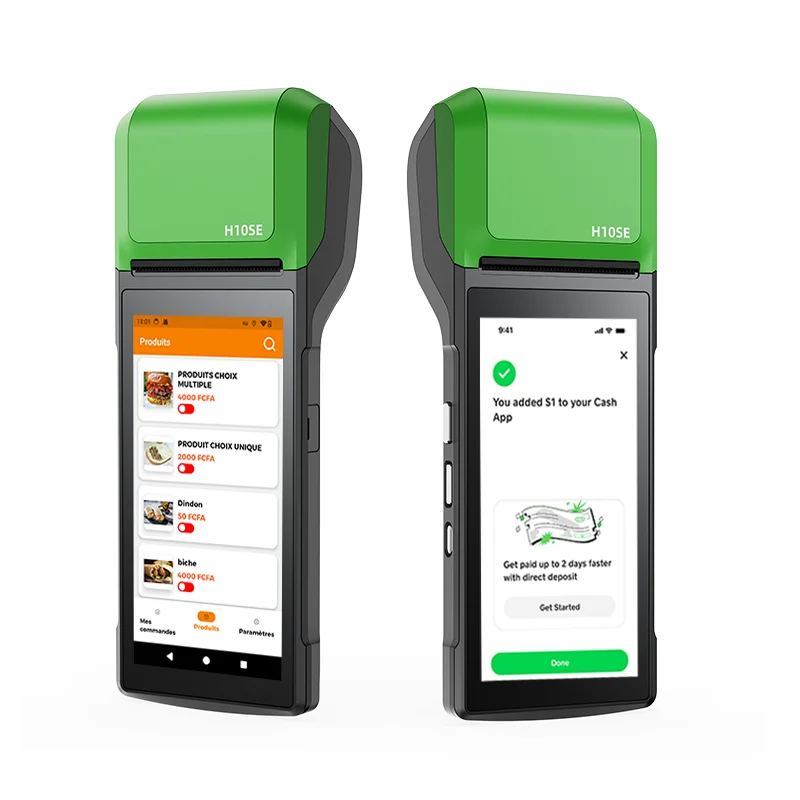 أندرويد Pos الدفع H10 H10P H10S H10C محطة صغيرة محمولة مع دعم الطابعة قارئ بطاقات NFC آلة نظام POS المحمول #4