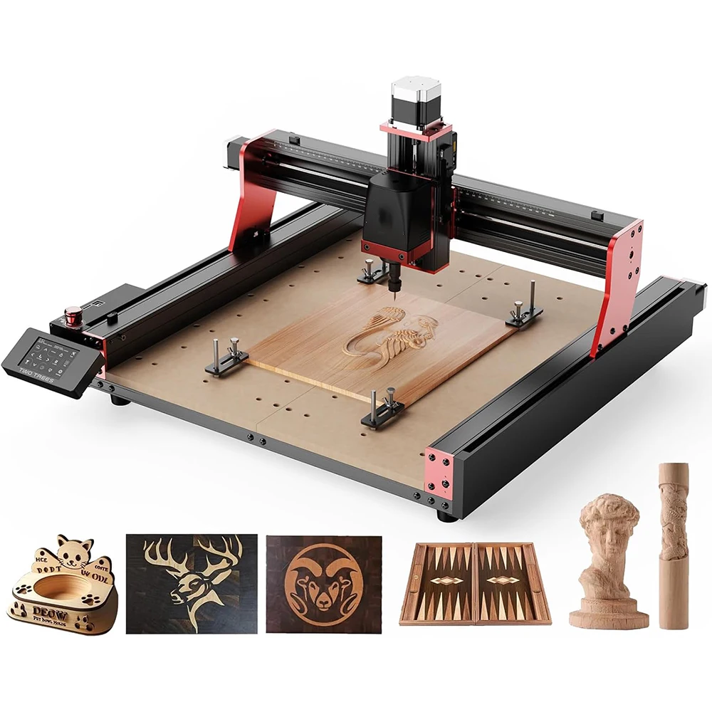 CNC TTC450 Pro Powerful Wood Engraving Machine Rotary 3th Axis Laser Engraver Cnc Router For MDF PVC Epoxy Metal Carving Cutting