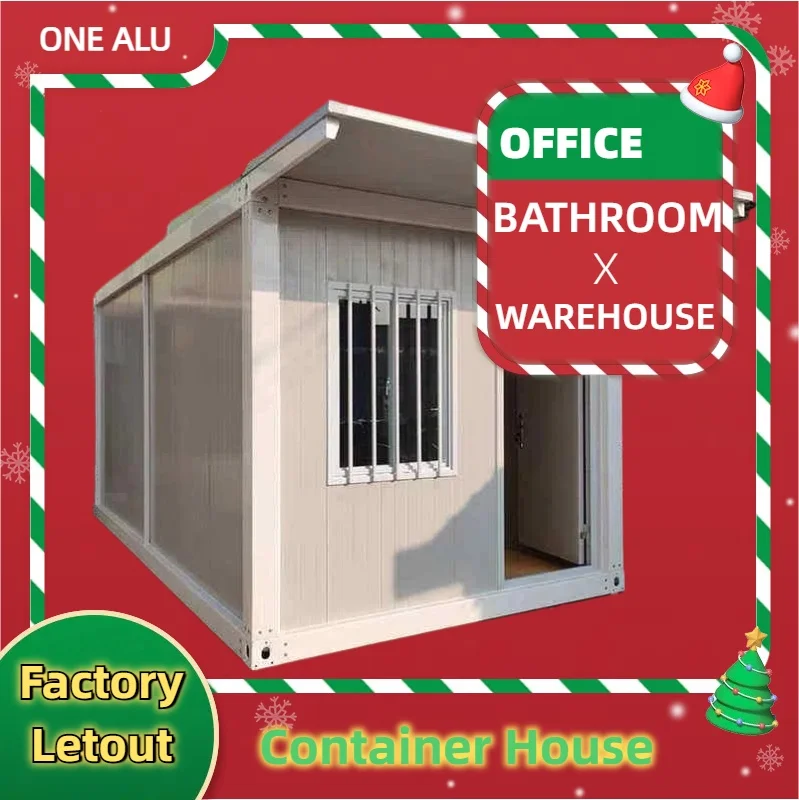 Fast Build Sandwich Panels Material Container House bathroom warehouse dormitory office with electricity and water