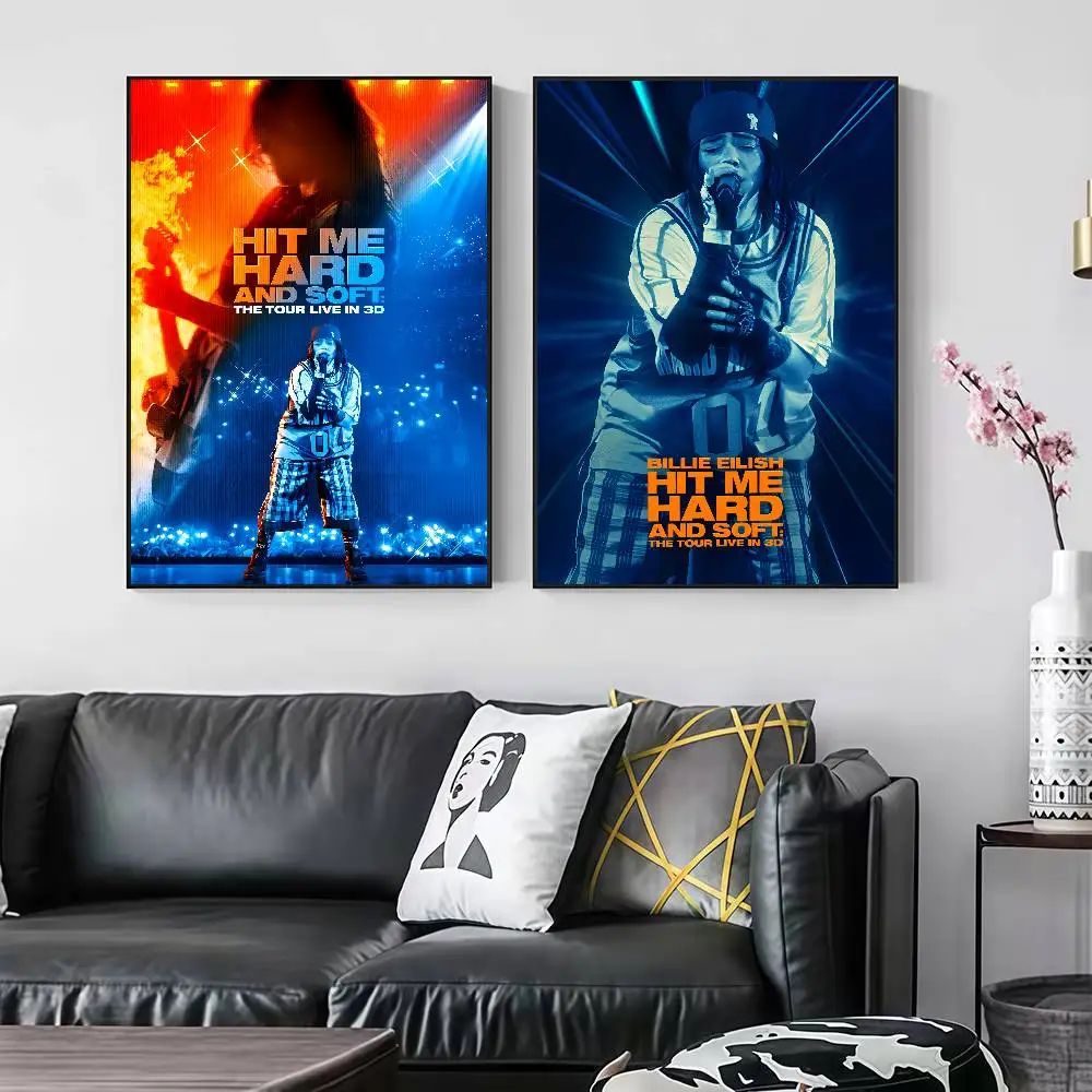 Hit Me Hard And Soft Movie B-Billie Peelable Self-adhesive Poster Stickers Are Suitable For Frameless Wall Decoration In A Room