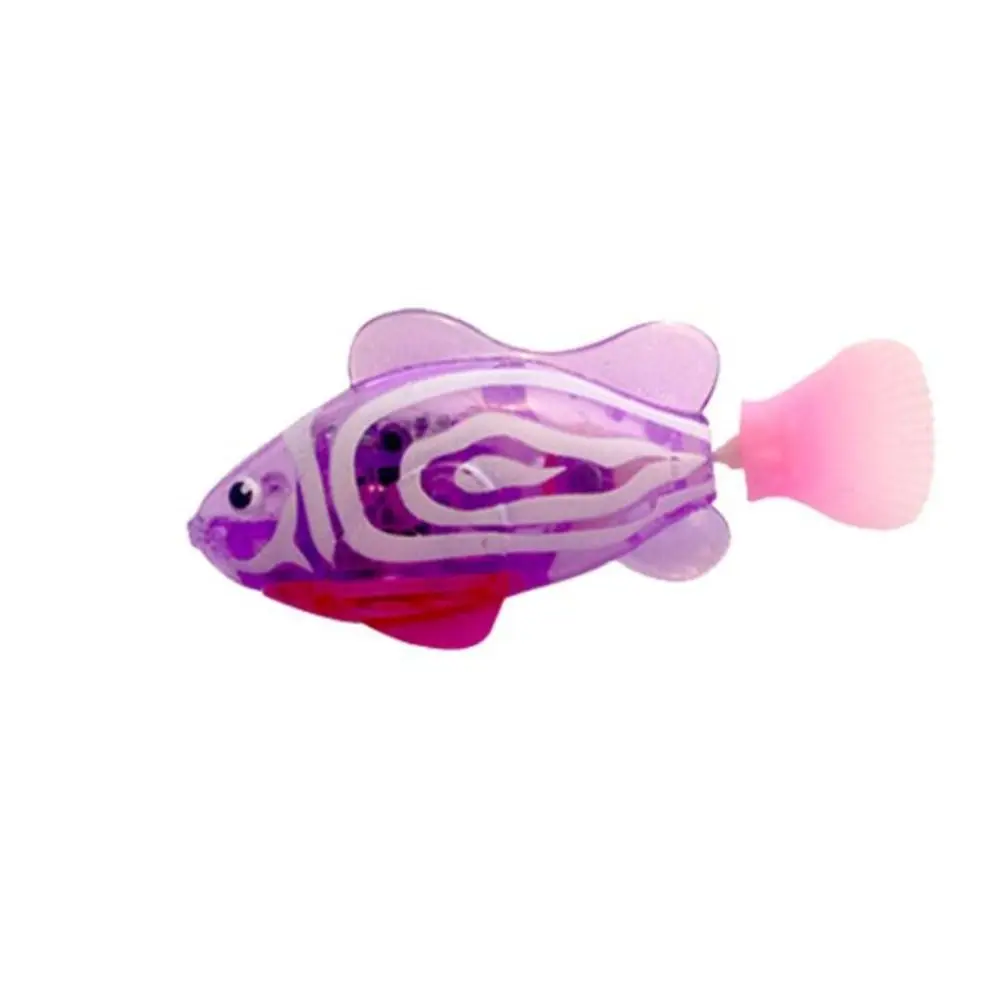 

LED Electric Simulation Fish Fish Tank Ornaments Pet Playing Toys Cat Interactive Toy With Light Baby Shower Toys