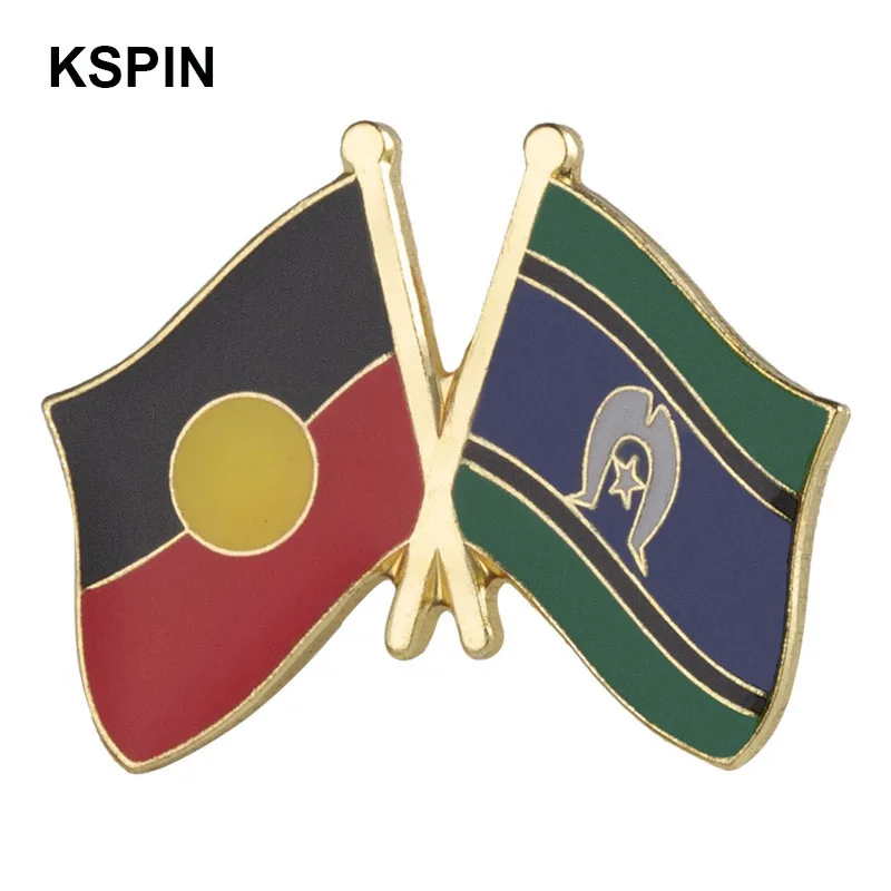 Australian Aboriginal Flag Metal Badge Metal Brooch Lapel Pin International Travel Pins