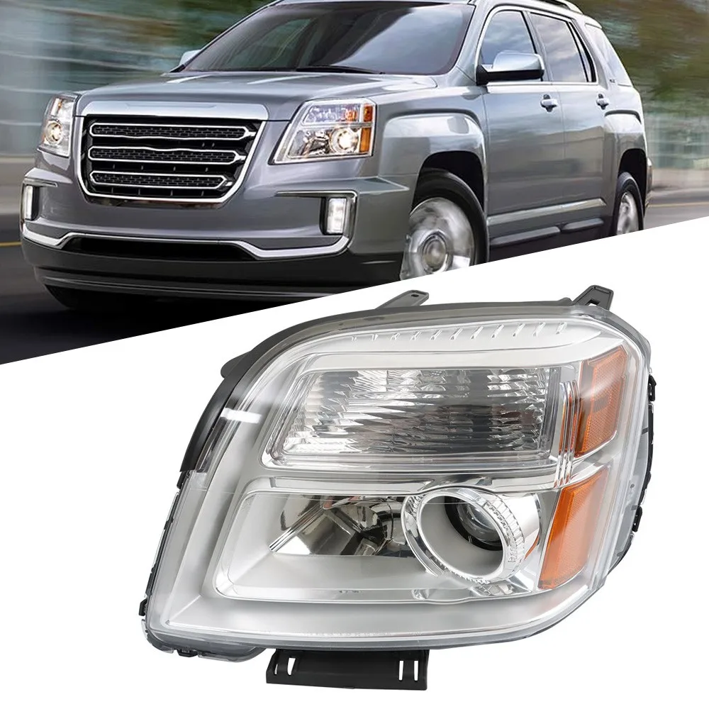 

Headlight Assembly For GMC Terrain SLE/SLT 2016-2017 Driver Side Halogen Chrome