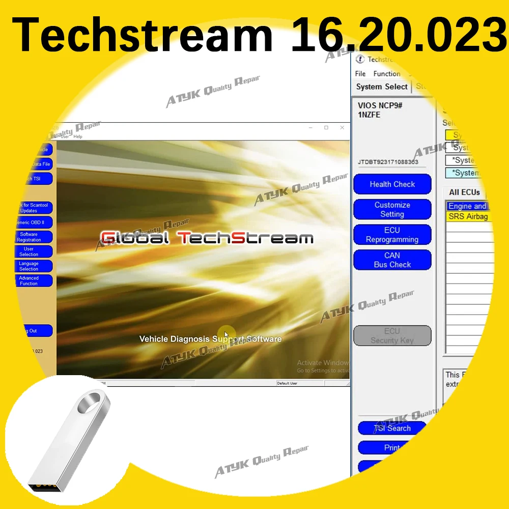 Techstream V16.20.023 for OTC Scanner for MINI VCI Automobile Maintenance Repair equipment scanner automotriz Code reader tuning