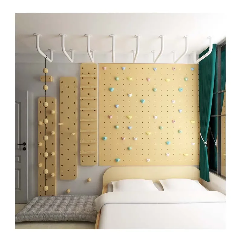 Madeira Parede Escalada Equipamento Físico Treinamento Fitness para Crianças de