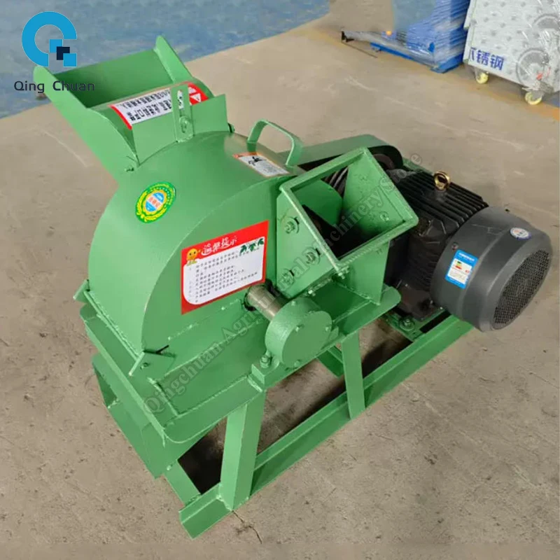 Wood Chipper Wood Recycling Sawdust Making Machine Powder Making Machine Portable Wood Crusher Chipper Machine