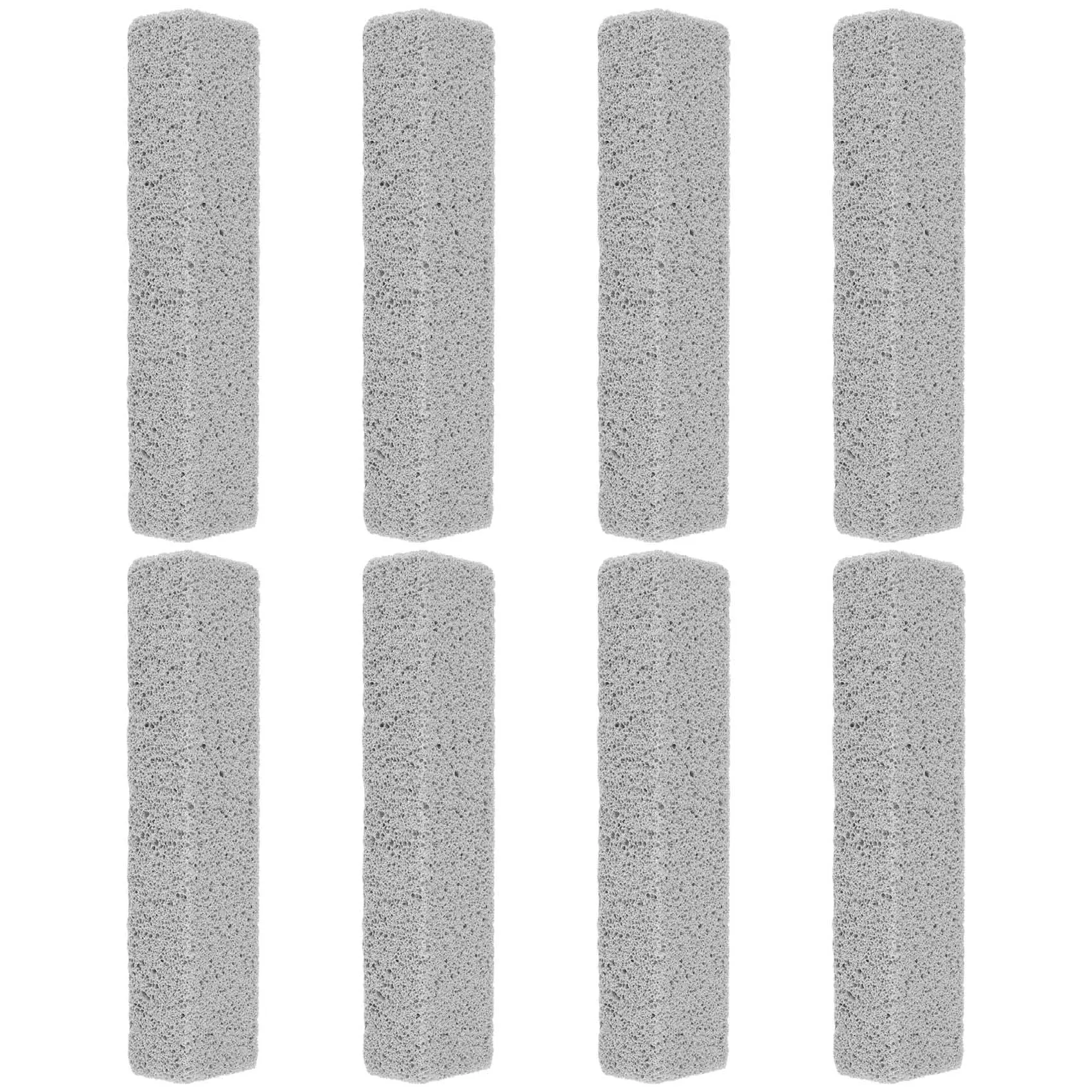 8 Pieces Pumice Stones for Cleaning Pumice Scouring Pad Grey Pumice Stick Cleaner for Removing Toilet Bowl Ring Bath Household K