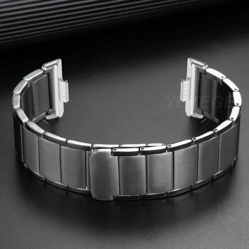 For Huawei Watch Fit 3 Badn Stainless Steel Wristband Replaceable Magnetic Metal Strap For Huawei Fit 3 Business Watchband