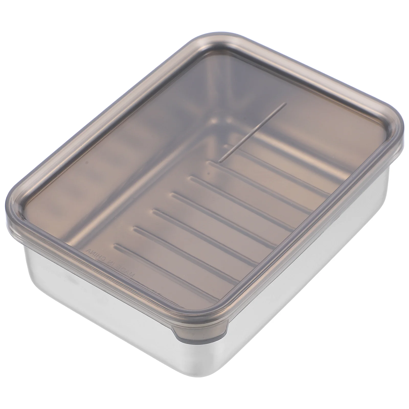 Stainless Steel Crisper Cheese Containers For Fridge Refrigerator Storage Electronic Pp Keeper
